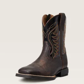 10040335 Ariat Toddler Amos Square Toe Western Boot - Hand Stained Red-Brown / Black 10040335 Ariat Toddler Amos Square Toe Western Boot - Hand Stained Red-Brown / Black