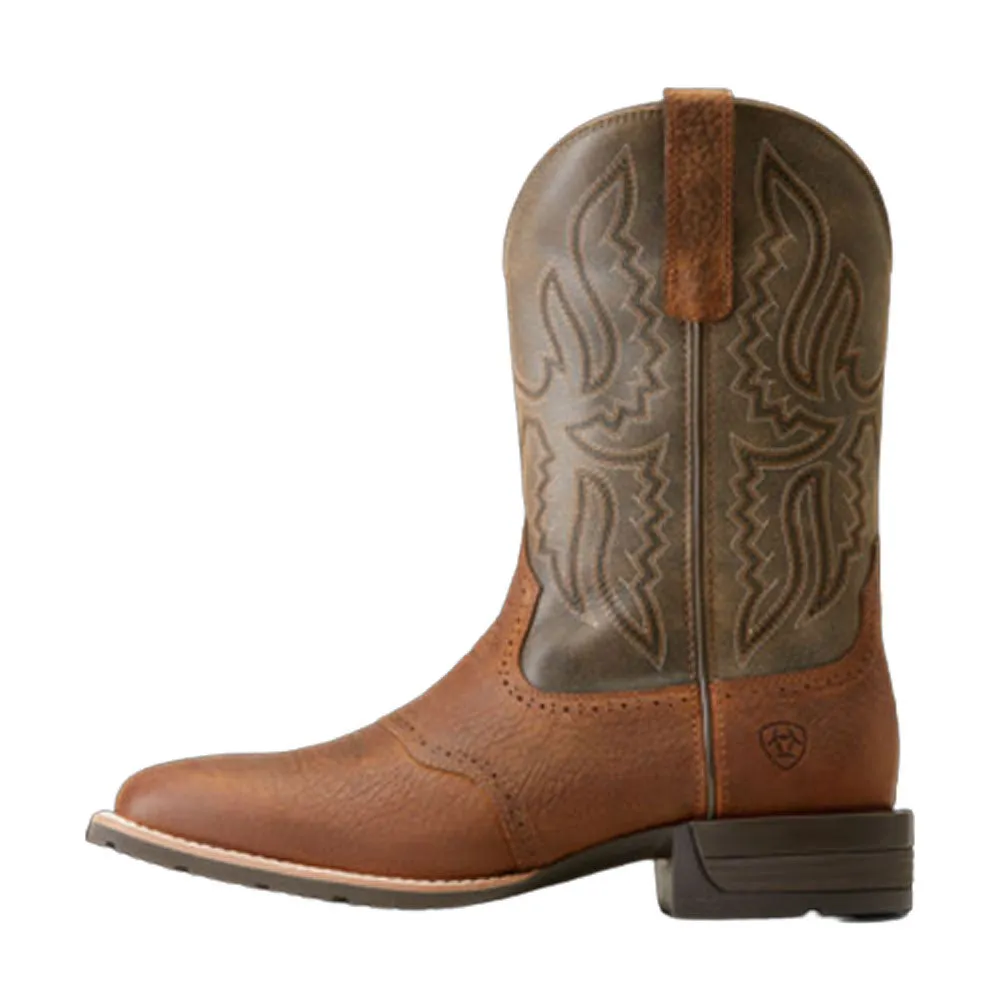 10046987 Ariat Men's Hybrid Ranchway Western Boot - Earth