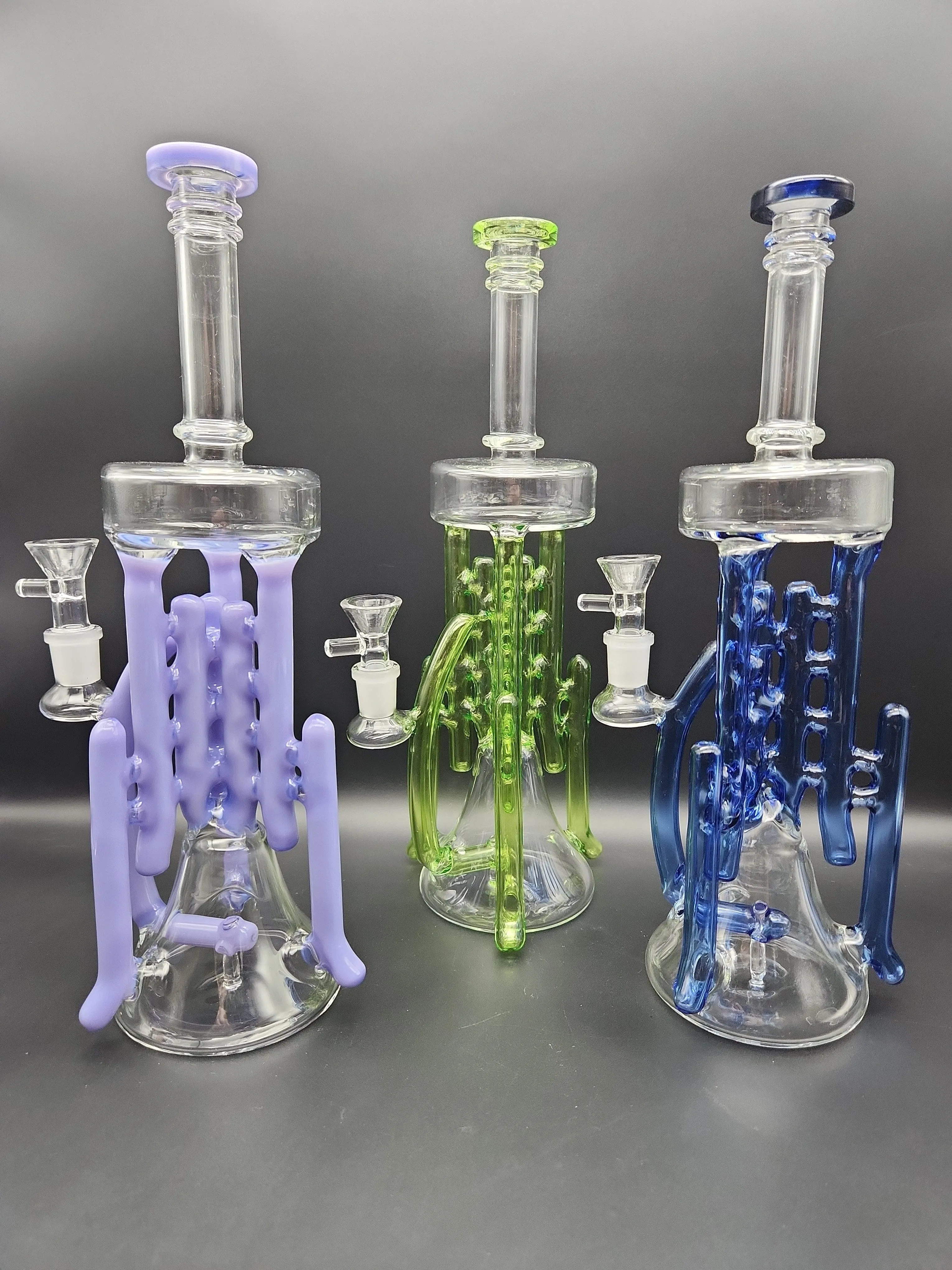 12 Swiss Pillars Recycler Water Pipe