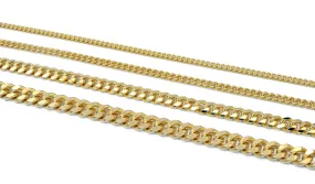 14K Gold Filled Look, Cuban Curb Link Chain Customize necklace Findings for Jewelry Supplies and Wholesale 3FT/PK Sizes 2.2/3/4.8/6mm 14K Gold Filled Look, Cuban Curb Link Chain Customize necklace Findings for Jewelry Supplies and Wholesale 3FT/PK Sizes 2.2/3/4.8/6mm
