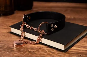14" Black Leather Martingale Collar _ LIMITED _ 14" Black Leather Martingale Collar _ LIMITED _