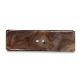 2 1/4" 2-Hole Marbled Coffee Toggle Plastic Button (Made in Germany) 2 1/4" 2-Hole Marbled Coffee Toggle Plastic Button (Made in Germany)