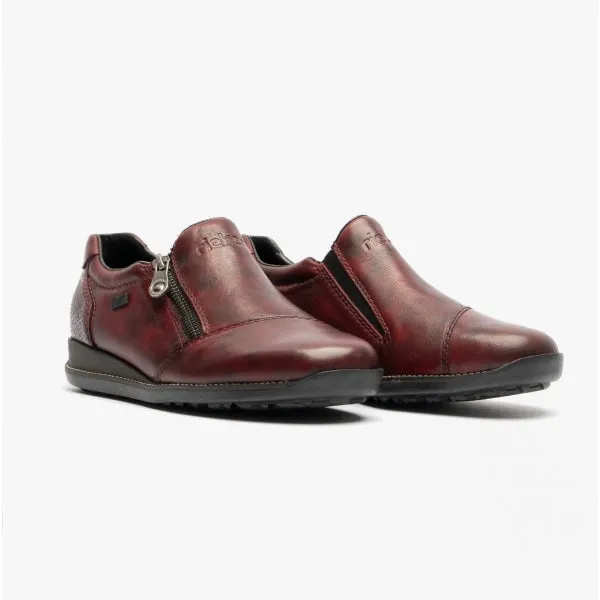 44265-35 Ladies Leather Shoes Wine