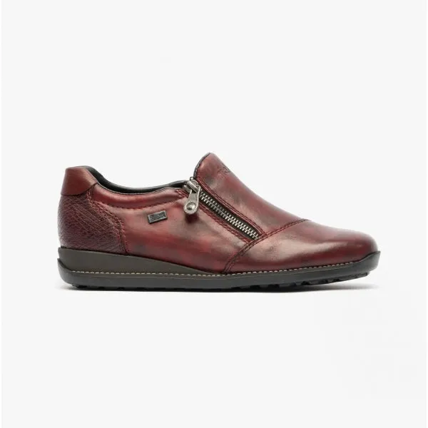 44265-35 Ladies Leather Shoes Wine