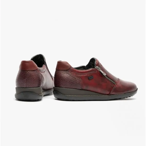 44265-35 Ladies Leather Shoes Wine