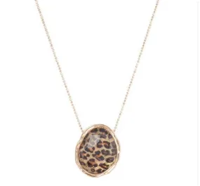 Accessories- Animal Print Shell Necklace Accessories- Animal Print Shell Necklace