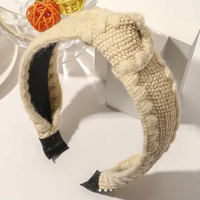 Accessories- Beige Knotted Headband Accessories- Beige Knotted Headband