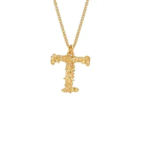 Alex Monroe Floral Letter T Necklace Alex Monroe Floral Letter T Necklace