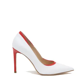 Anna Milky White and Ruby Red Pumps Anna Milky White and Ruby Red Pumps