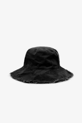 Antler Fringe Bucket Hat Black Antler Fringe Bucket Hat Black