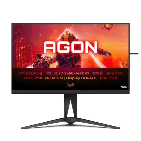 AOC AGON AG275QX/EU 27" Gaming Monitor - QHD - 170Hz - 1ms -  IPS - G-SYNC Compatible - HDR400 - Height Adjustable AOC AGON AG275QX/EU 27" Gaming Monitor - QHD - 170Hz - 1ms -  IPS - G-SYNC Compatible - HDR400 - Height Adjustable