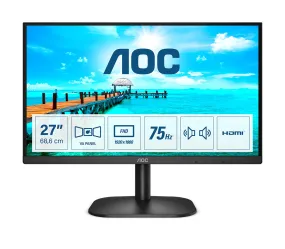 AOC B2 27B2AM 27" Full HD Monitor - 75Hz - Built in Speakers AOC B2 27B2AM 27" Full HD Monitor - 75Hz - Built in Speakers