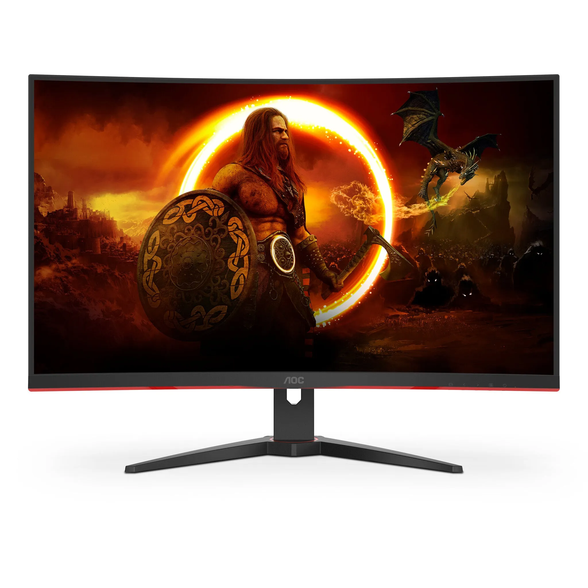AOC G2 C32G2AE/BK LED display 80 cm (31.5") 1920 x 1080 pixels Full HD Black, Red