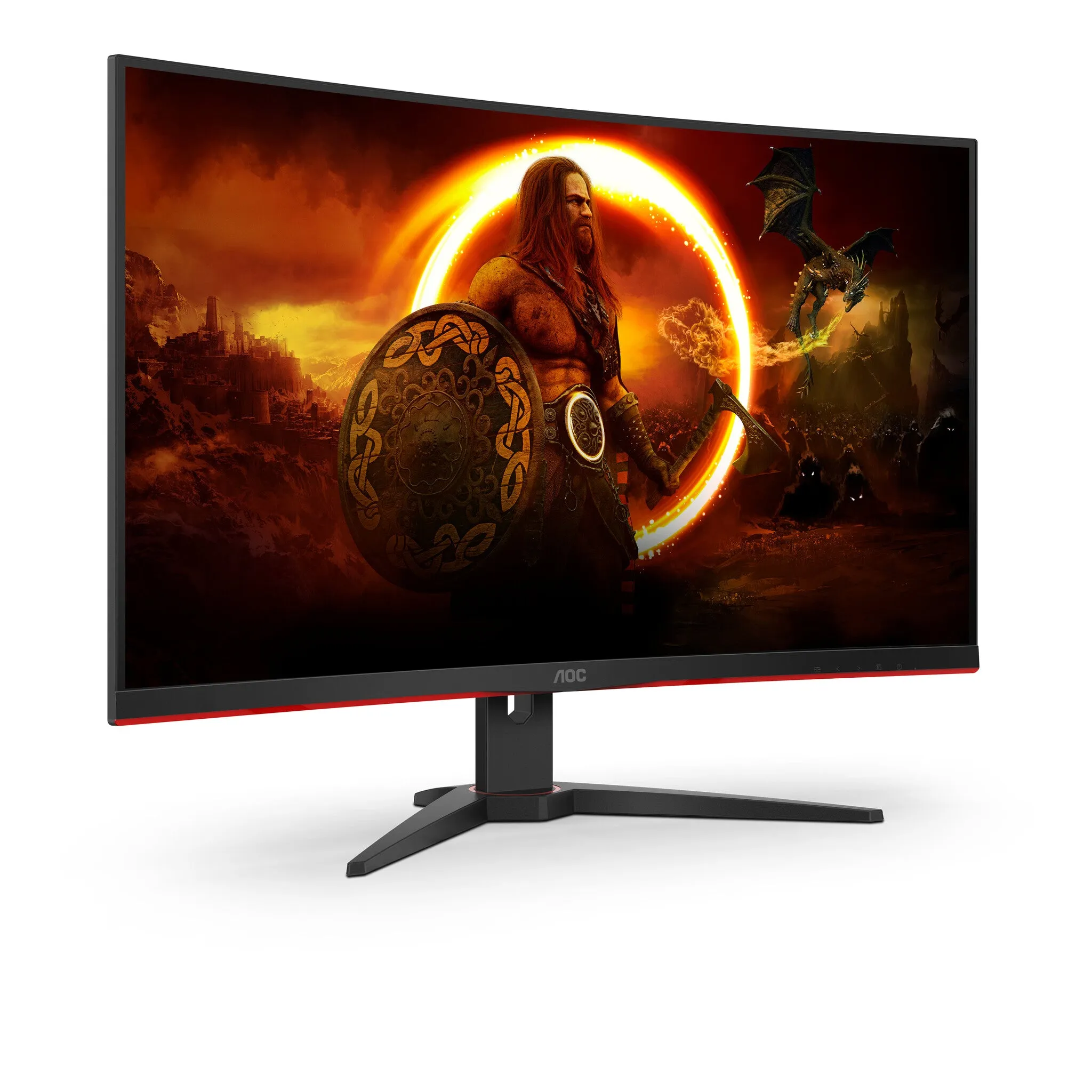 AOC G2 C32G2AE/BK LED display 80 cm (31.5") 1920 x 1080 pixels Full HD Black, Red