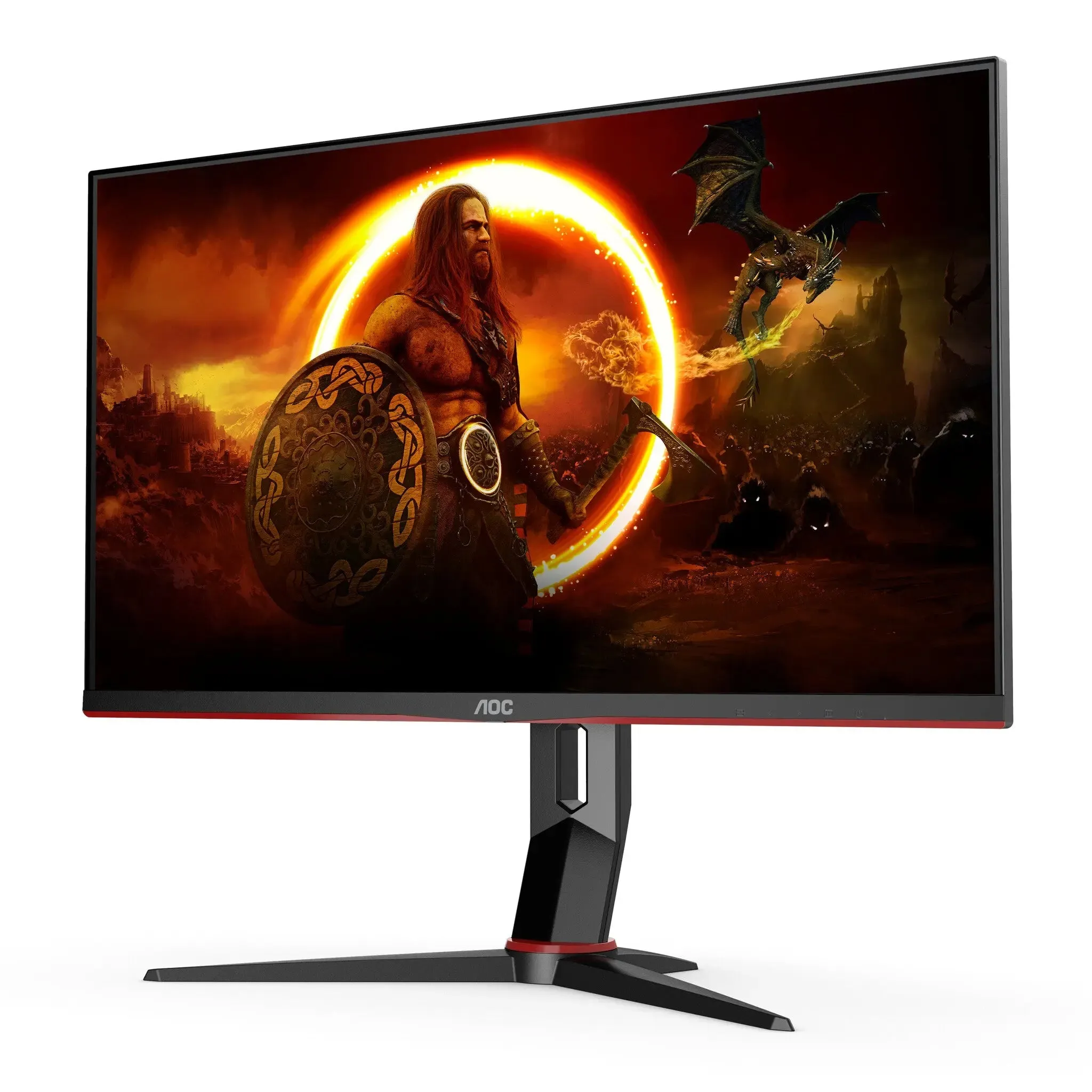 AOC G2 U28G2XU2/BK 28"  4K Ultra HD Gaming Monitor, IPS, 144Hz, 1ms, HDMI 2.1, FreeSync, Height Adjustable