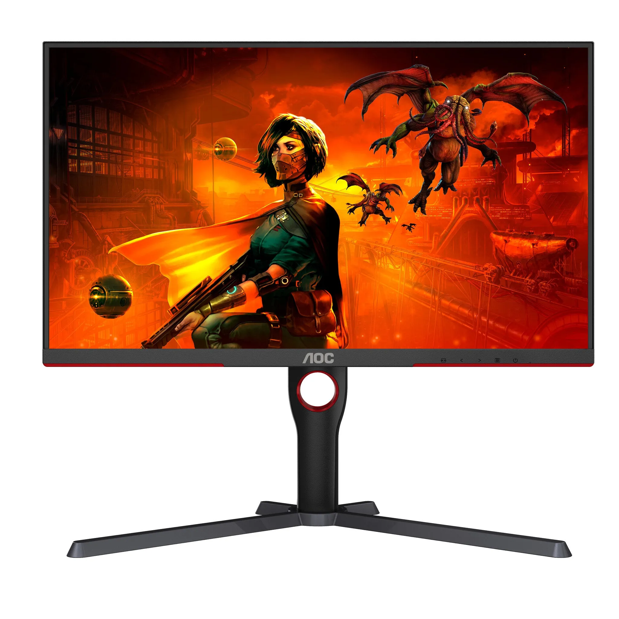 AOC G3 U27G3X/BK 27" 4K UHD Gaming Monitor - 165Hz - 1ms - GSync Compatible - Height Adjustable
