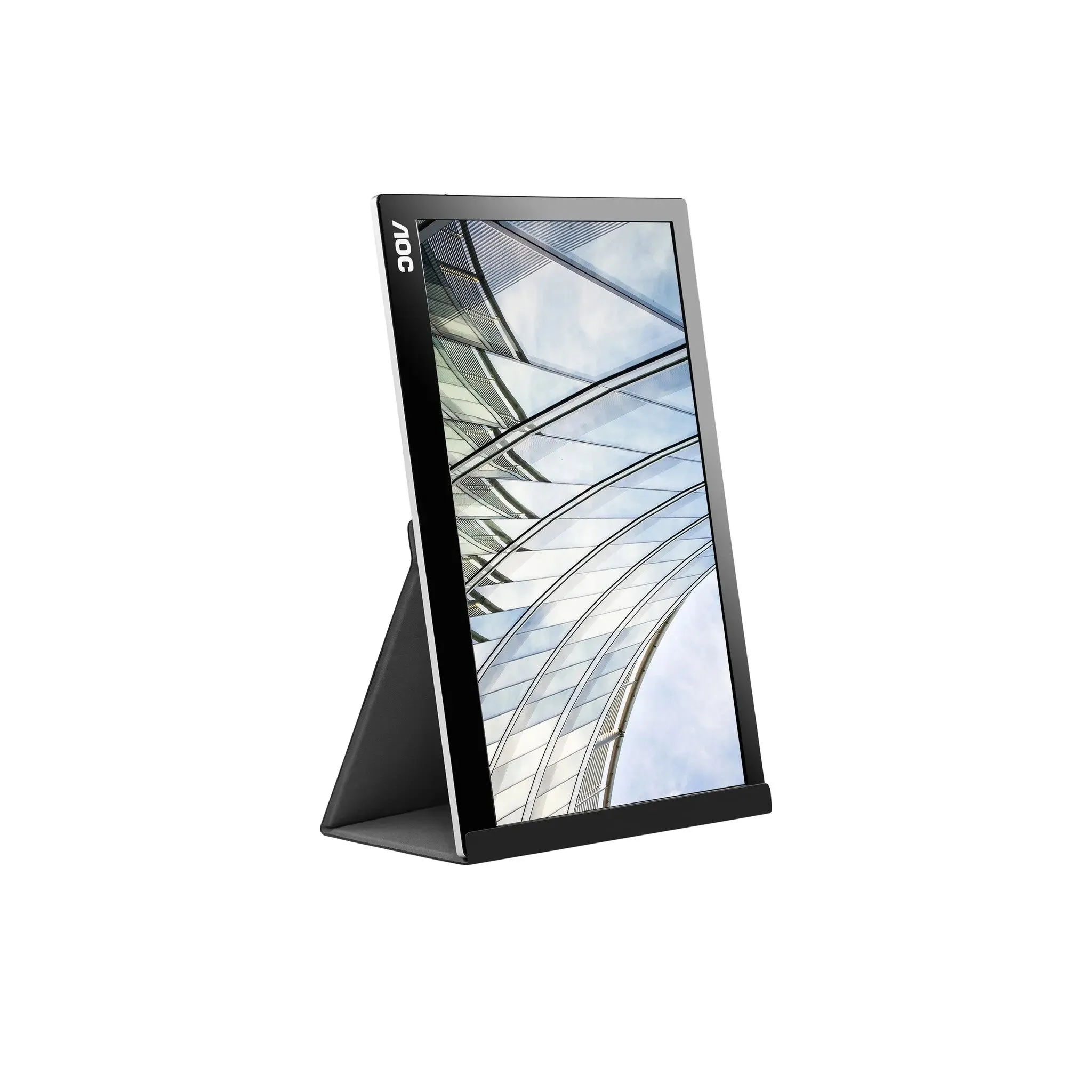 AOC I1601FWUX 15.6" Portable Monitor - Full HD USB-C Powered-  IPS Display with Smart Cover