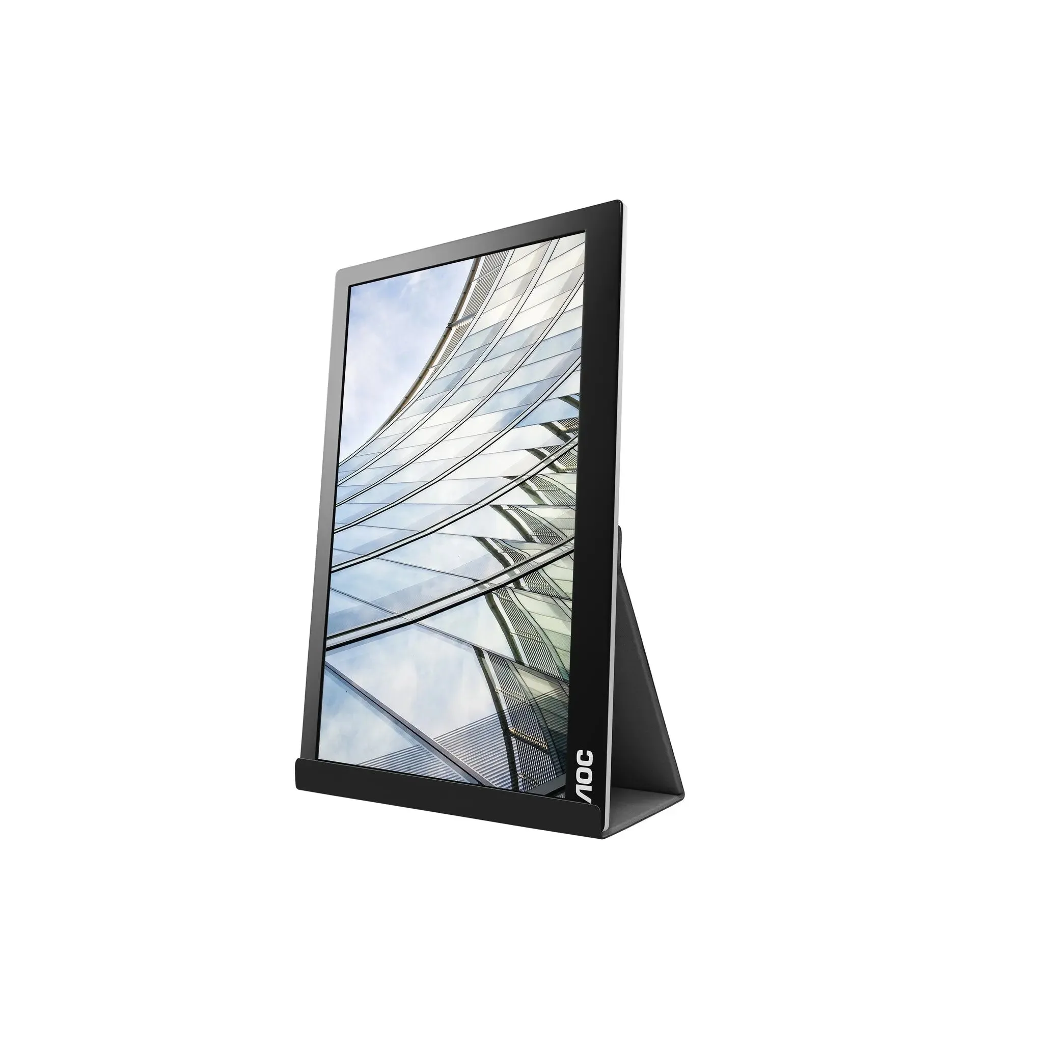 AOC I1601FWUX 15.6" Portable Monitor - Full HD USB-C Powered-  IPS Display with Smart Cover