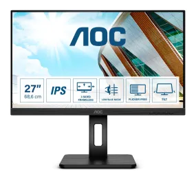 AOC P2 27P2Q LED display 68.6 cm (27") 1920 x 1080 pixels Full HD Black AOC P2 27P2Q LED display 68.6 cm (27") 1920 x 1080 pixels Full HD Black