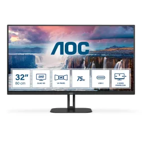 AOC Q32V5CE 31.5" Monitor - QHD - 75Hz - Freesync - USB-C - Speakers AOC Q32V5CE 31.5" Monitor - QHD - 75Hz - Freesync - USB-C - Speakers