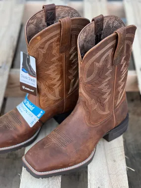 Ariat Men's Brown Hybrid Ranchwork Western Boot Ariat Men's Brown Hybrid Ranchwork Western Boot