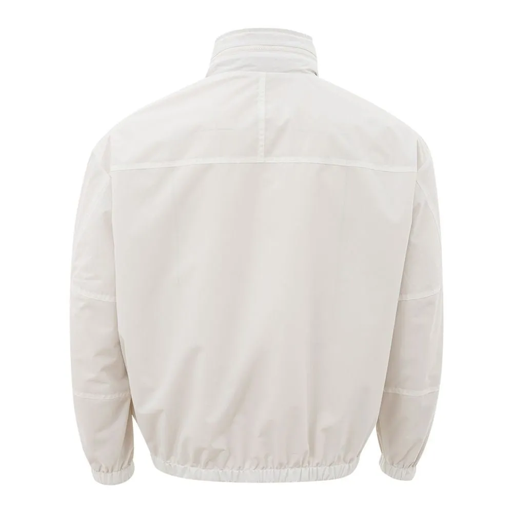 Armani Exchange Beige Polyamide Jacket for the Modern Man