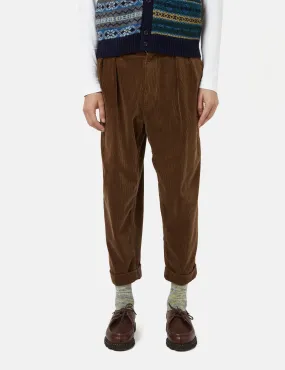 Beams Plus 2 Pleat Corduroy Pants - Golden Brown Beams Plus 2 Pleat Corduroy Pants - Golden Brown