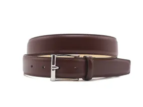Belt Chestnut Calf Nickel Buckle Belt Chestnut Calf Nickel Buckle