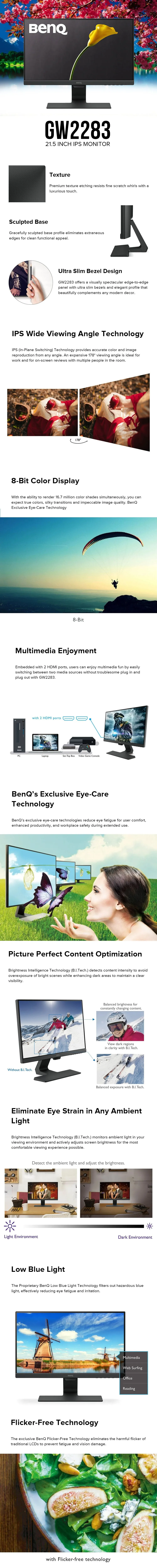 BenQ GW2283 21.5" IPS Monitor