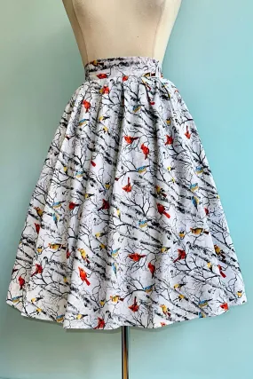 Birds on Birch Trees Doris Skirt by Retrolicious Birds on Birch Trees Doris Skirt by Retrolicious