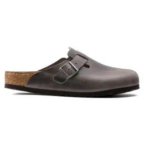 Birkenstock Boston Soft Footbed - Iron Oiled Leather Birkenstock Boston Soft Footbed - Iron Oiled Leather
