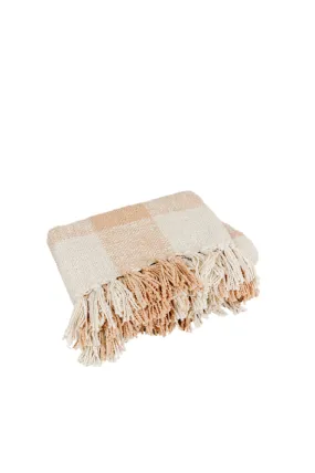 Blush Plaid Throw Blush Plaid Throw