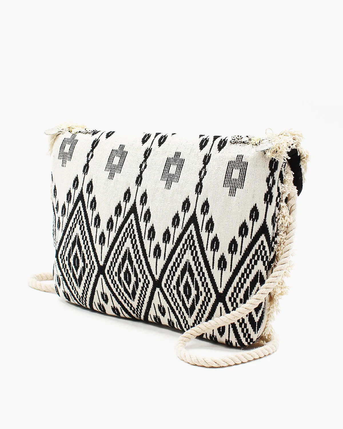 Bohemian Coin Clutch with Fringe