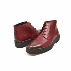 British Walkers Wingtip Men's Wine Red Leather British Walkers Wingtip Men's Wine Red Leather