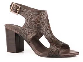 BROWN FLORAL TOOLED LEATHER BROWN FLORAL TOOLED LEATHER