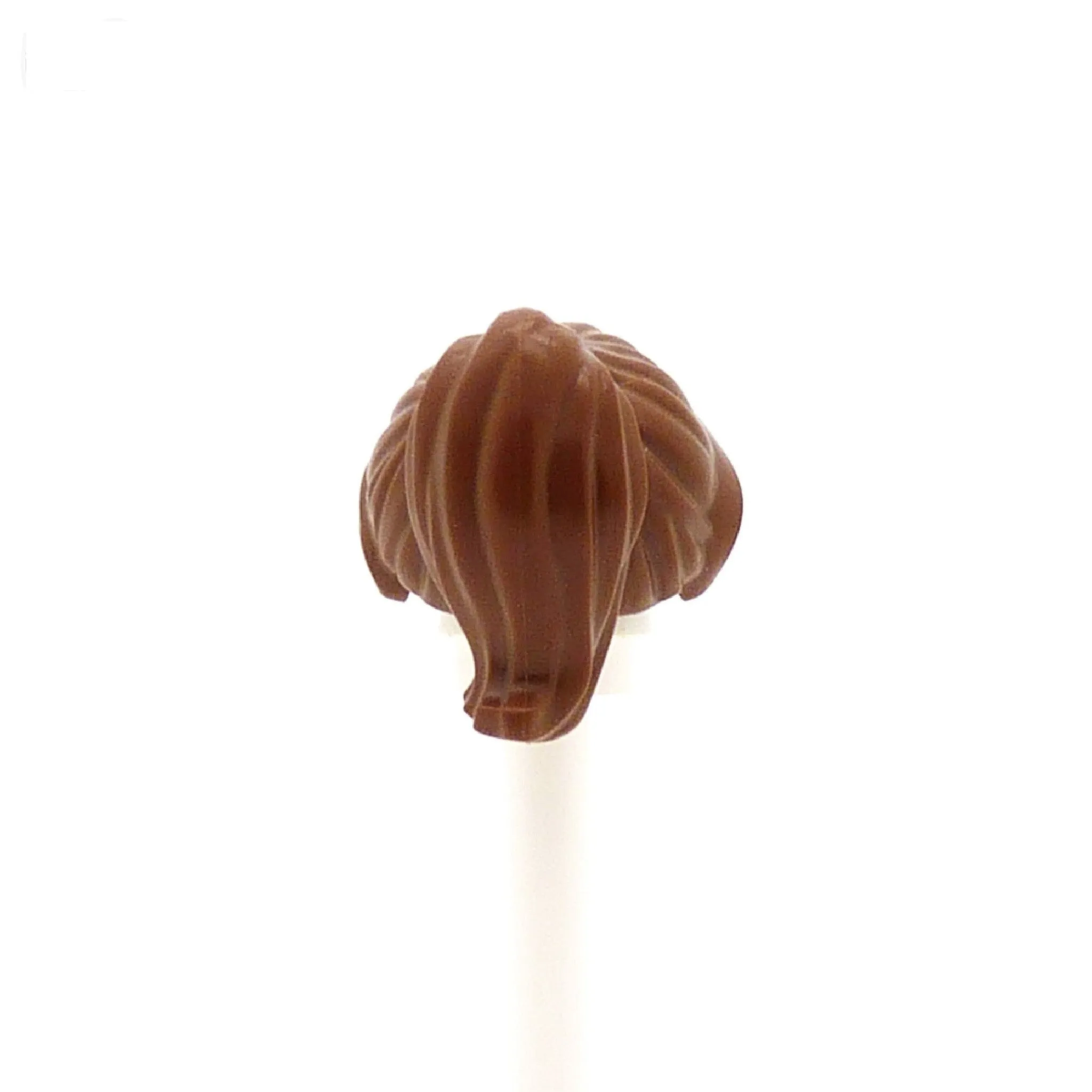 Brown Ponytail with Swept Fringe - LEGO Minifigure Hair