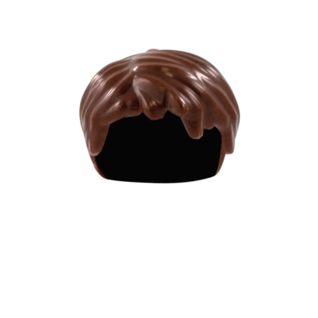Brown Tousled - LEGO Minifigure Hair