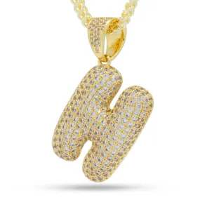 Bubble Letter H Necklace Bubble Letter H Necklace