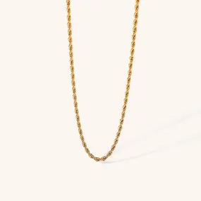 Calle Rope Chain Gold Necklace Calle Rope Chain Gold Necklace