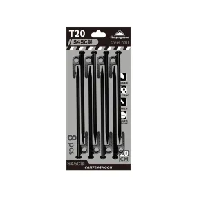 Campingmoon Black Carbon Peg 8 pcs - 20CM Campingmoon Black Carbon Peg 8 pcs - 20CM