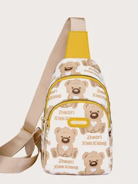 Cartoon Graphic Sling Bag Cartoon Graphic Sling Bag
