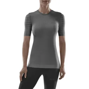 CEP Women's Run Ultralight Shirt Short Sleeve - Grey CEP Women's Run Ultralight Shirt Short Sleeve - Grey