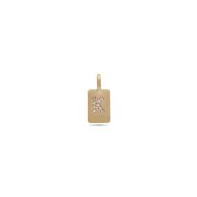 CHARM crystal K pendant, gold-plated CHARM crystal K pendant, gold-plated