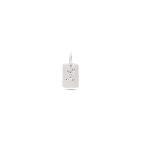 CHARM crystal X pendant, silver-plated CHARM crystal X pendant, silver-plated