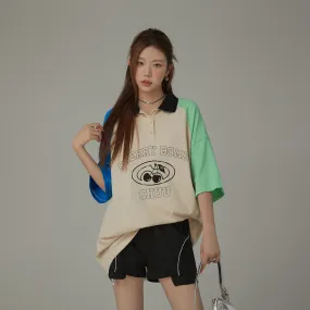 Cherry Bomb Contrast Raglan Loose Fit T-Shirt Cherry Bomb Contrast Raglan Loose Fit T-Shirt