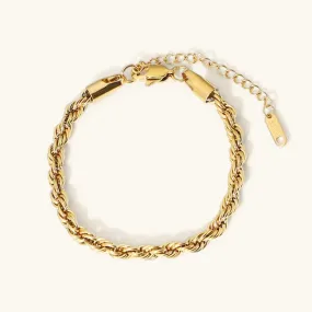 Clara Rope Chain Gold Bracelet Clara Rope Chain Gold Bracelet