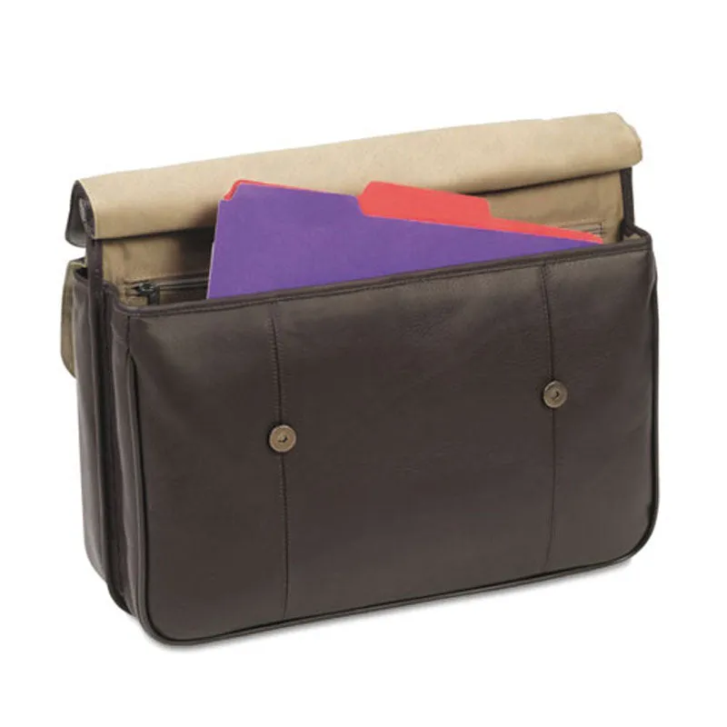 Classic Leather Briefcase (Fits laptops up to 16"), Espresso