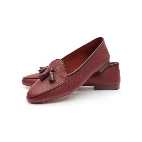 Claudia (Tassel) Loafer in Mosto Leather Claudia (Tassel) Loafer in Mosto Leather