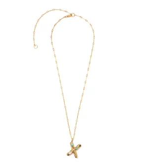 Confetti Letter “X” Necklace Confetti Letter “X” Necklace