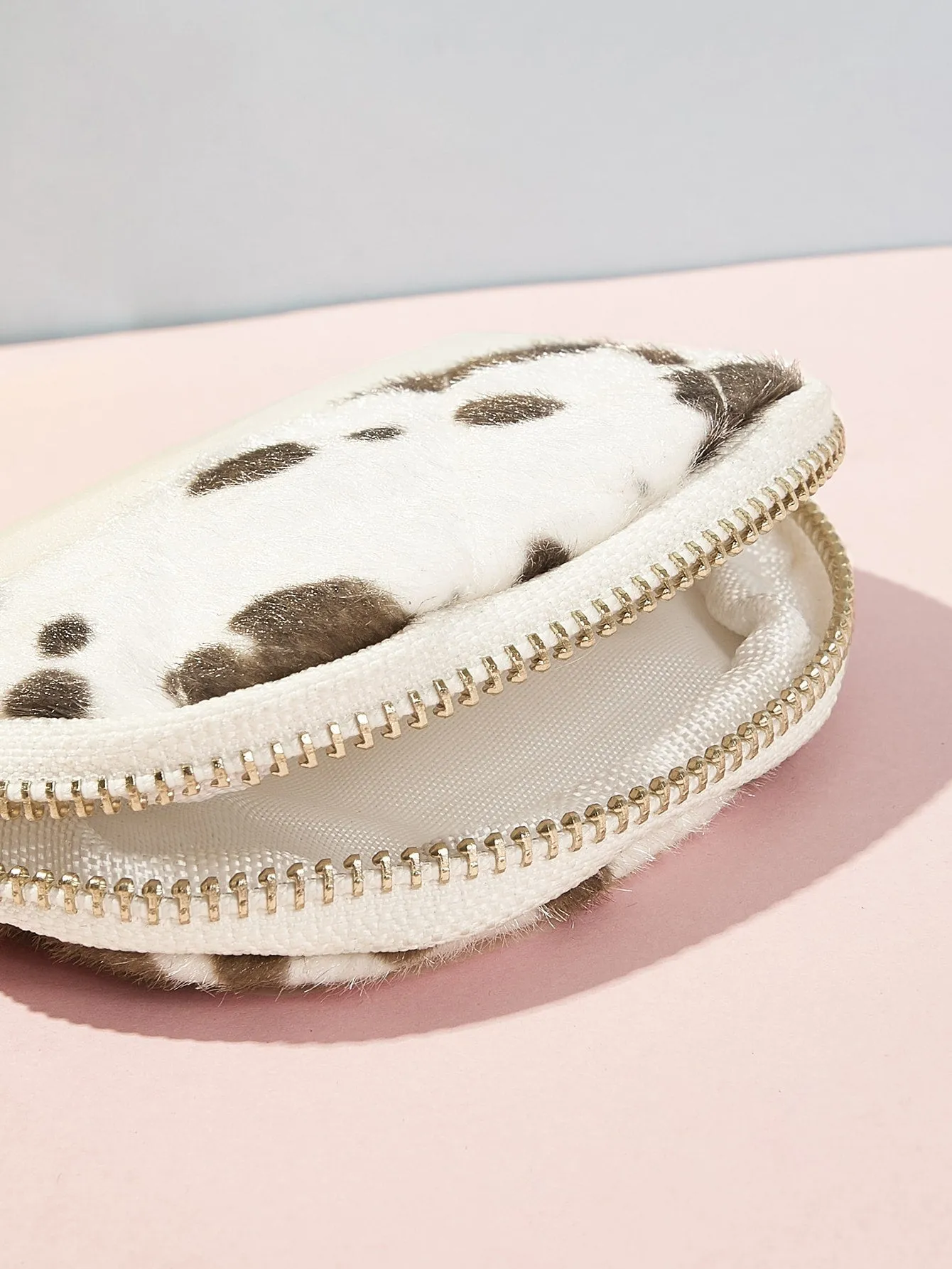 Cow Pattern Coin Case